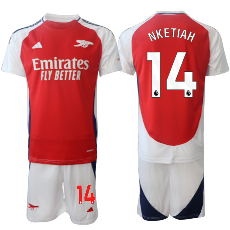 Men 2024-2025 Club Arsenal home Red #14 Soccer Jerseys->arsenal jersey->Soccer Club Jersey